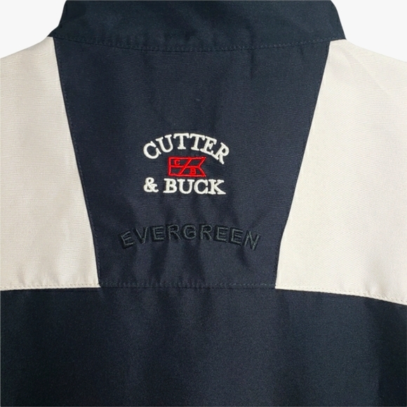 Cutter & Buck Light Weight Jacket Size M Black Tan CB Wind Tec - Picture 4 of 8